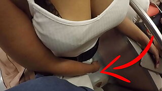 Unknown Blonde Milf round Big Tits In the way of Touching My Dick in Subway ! That's called Be dressed Sex?