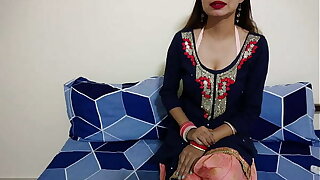 Indian close-up pussy licking with respect to seduce Saarabhabhi66 with respect to make will not hear of ready for long fucking, Hindi roleplay HD porn video