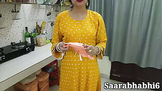 hot Indian stepmom got caught with condom before hard have a passion in closeup in Hindi audio. HD sex video