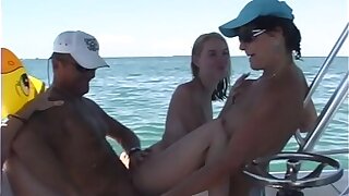 Taboo Backstage fucked on a Motor boat RIDE